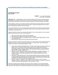 Accountants Back Reforms to Increase Audit Quality and Corporate Accountability by American Institute of Certified Public Accountants (AICPA)