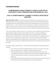 Comprehensive Guide Offered to People Affected by Disasters to Help them Recover from Financial Loss, CPAs to Offer Financial Planning to People Affected by Disaster by American Institute of Certified Public Accountants (AICPA)