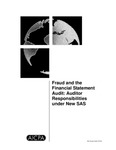 Fraud and the Financial Statement Audit: Auditor Responsibilities under new SAS