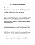 How To Afford A Long, Happy Retirement (Pattern Speech) by American Institute of Certified Public Accountants (AICPA)
