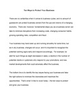 Ten ways to protect your business (Pattern Speech) by American Institute of Certified Public Accountants (AICPA)
