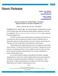 American Institute of Certified Public Accountants supports repeal of alternative minimum tax. by American Institute of Certified Public Accountants (AICPA)