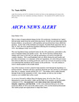 AICPA News Alert: Advance copy to staff of member letter regarding passage of SOX and the accounting profession, 2002.