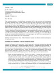 Comment letter on Sales and pledges of receivables and future revenues.