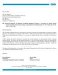 Comment letter on the proposed Statement of financial accounting standards, Employers' accounting for defined benefit pension and other postretirement plans, an amendment of FASB statements No. 87, 88, 106, and 132(R).