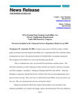 CPAs exempt from Gramm-Leach-Bliley act privacy notification requirement under bill passed by Congress: provision included in the Financial services regulatory relief act of 2006.
