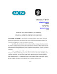 FASB and AICPA issue proposal to improve financial reporting for private companies. by American Institute of Certified Public Accountants (AICPA)