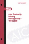 Auto dealership industry developments - 1999/2000; Audit risk alerts by American Institute of Certified Public Accountants