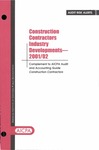 Construction contractors industry developments - 2001/02; Audit risk alerts by American Institute of Certified Public Accountants. Auditing Standards Division