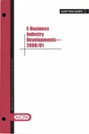 E-business industry developments - 2000/01; Audit risk alerts