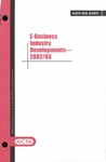 E-business industry developments - 2002/03; Audit risk alerts