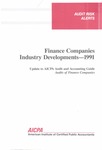 Federal government contractors industry developments - 1991; Audit risk alerts
