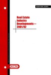 Real estate industry developments - 2001/02; Audit risk alerts