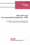 State and local governmental developments - 1994; Audit risk alerts by American Institute of Certified Public Accountants. Auditing Standards Division