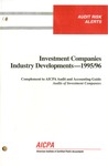Investment companies industry developments, 1995/96; Audit risk alerts