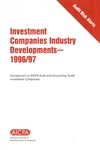 Investment companies industry developments, 1996/97; Audit risk alerts
