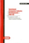 Investment companies industry developments, 2001/02; Audit risk alerts by American Institute of Certified Public Accountants. Auditing Standards Division