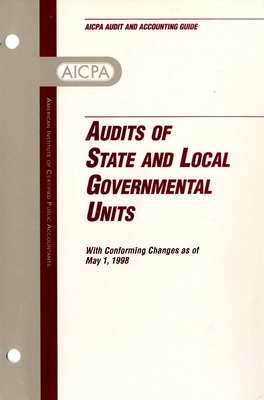 "Audits Of State And Local Governmental Units With Conforming Changes A ...