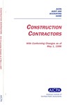 Construction contractors with conforming changes as of May 1, 1996; Audit and accounting guide: by American Institute of Certified Public Accountants. Construction Contractor Guide Committee