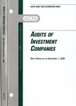 Audits of investment companies, new edition as of December 1, 2000; Industry audit guide; Audit and accounting guide by American Institute of Certified Public Accountants. Investment Companies Committee