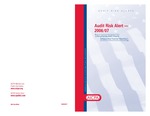 Audit risk alert - 2006/07; Audit risk alerts by American Institute of Certified Public Accountants. Auditing Standards Division