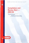 Compilation and review alert - 2003/04; Audit risk alerts by American Institute of Certified Public Accountants. Auditing Standards Division