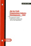 Not-for-profit organizations industry developments - 2002; Audit risk alerts by American Institute of Certified Public Accountants
