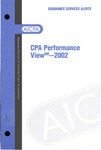 CPA performance view - 2002; Assurance services alerts