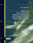 Checklists and illustrative financial statements for common interest realty associations: a financial accounting and reporting practice aid, October 2001 edition by American Institute of Certified Public Accountants. Accounting and Auditing Publications and Lori A. West