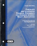 Checklists and illustrative financial statements for common interest realty associations: a financial accounting and reporting practice aid, October 2004 edition