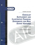Checklist supplement and illustrative financial statements for real estate ventures : a financial accounting and reporting practice aid, December 1999 edition