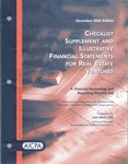 Checklist supplement and illustrative financial statements for real estate ventures : a financial accounting and reporting practice aid, December 2002 edition