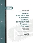 Checklist supplement and illustrative financial statements for investment companies : a financial accounting and reporting practice aid, January 1998 edition