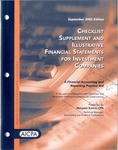 Checklist supplement and illustrative financial statements for investment companies : a financial accounting and reporting practice aid, September 2002 edition