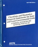 Checklists and illustrative financial statements for state and local governmental units : a financial reporting practice aid, April 1992 edition