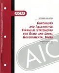 Checklists and illustrative financial statements for state and local governmental units : a financial reporting practice aid, September 1998 edition by American Institute of Certified Public Accountants. Accounting and Auditing Publications and Venita M. Wood
