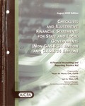 Checklists and illustrative financial statements for state and local governmental units (Non-GASB 34 edition) : a financial reporting practice aid, August 2003 edition by American Institute of Certified Public Accountants. Accounting and Auditing Publications, Venita M. Wood, and Lori A. West