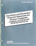 Checklists and illustrative financial statements for finance companies : a financial accounting and reporting practice aid, November 1992 edition by American Institute of Certified Public Accountants. Technical Information Division and Michael A. Tursi