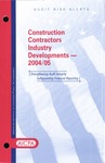 Construction contractors industry developments - 2004/05; Audit risk alerts by American Institute of Certified Public Accountants. Auditing Standards Division