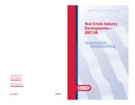 Real estate industry developments - 2007/08; Audit risk alerts by American Institute of Certified Public Accountants