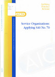 Service organizations, applying SAS no. 70