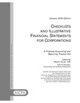 Checklists and Illustrative Financial Statements for Corporations, A Financial Accounting and Reporting Practice Aid, January 2002 Edition by American Institute of Certified Public Accountants (AICPA)
