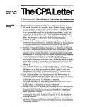 CPA letter, 1981
