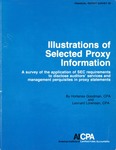 Illustrations of selected proxy information : a survey of the application of SEC requirements to disclose auditors' services and management perquisites in proxy statements; Financial report survey, 20 by Hortense Goodman and Leonard Lorensen