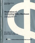 Illustrations of accounting policy disclosure : a survey of applications of APB opinion no. 22; Financial report survey, 36