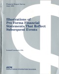 Illustrations of pro forma financial statements that reflect subsquent events; Financial report survey, 44 by Leonard Lorensen