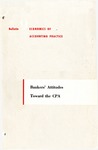 Bankers' attitudes toward the CPA; Economics of accounting practice, bulletin 09 by American Institute of Certified Public Accountants