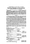 Special bulletin no. 16 (1922, November); Bonus; Bank balances; Balance-sheet; Cafeteria chain restaurants; Depreciation of wood working machinery; Customer's accounts; Unrealized gross profit from leases; Executorship accounts; Schools; Financial acceptance companies; Department stores by American Institute of Accountants. Library and Bureau of Information