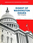 Digest of Washington issues, June 1990, vol. 2, no. 9 by American Institute of Certified Public Accountants. Washington Office Staff