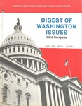 Digest of Washington issues, Spring 1993, vol. 4, no. 2